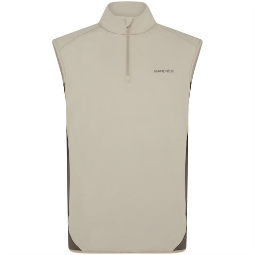 Quarter Zip Tech Gilet Greige - SS25