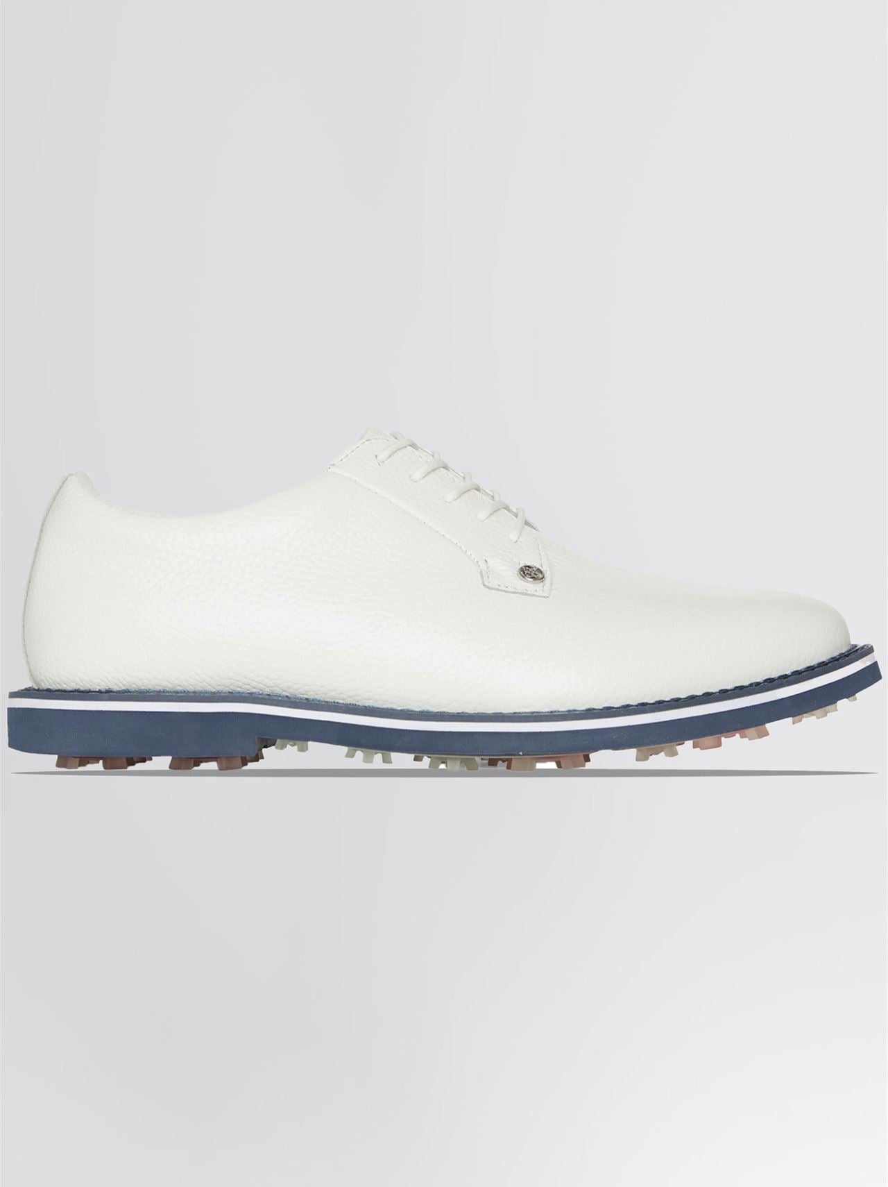 GALLIVANTER Full Grain Leather Golf Shoes Snow/Twilight