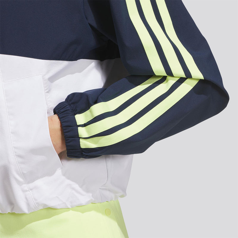 Beyond The Course Colour Block Twistweave Full Zip Jacket Collegiate Navy/White