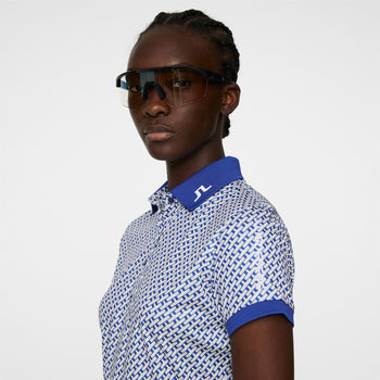 Tour Tech TX Jersey Print Polo Geo Moonbeam