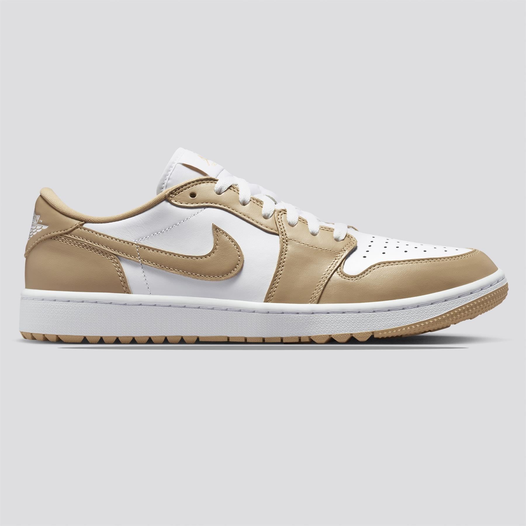 Air Jordan 1 Low Golf Shoes White/Linen/White