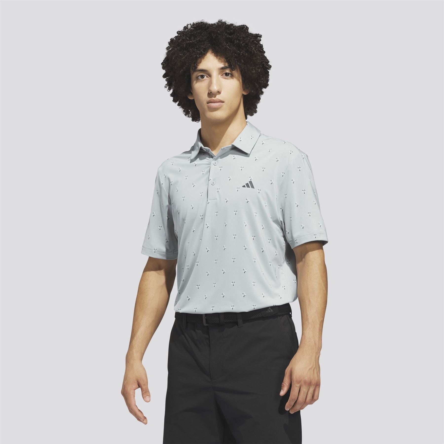 Ultimate365 Essence Print Climacool Polo Wonder Sage