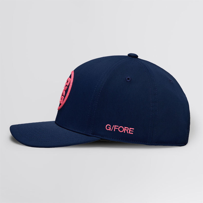 Circle G's Chainstitch 110 Cotton Twill Snapback Twilight/Knockout Pink