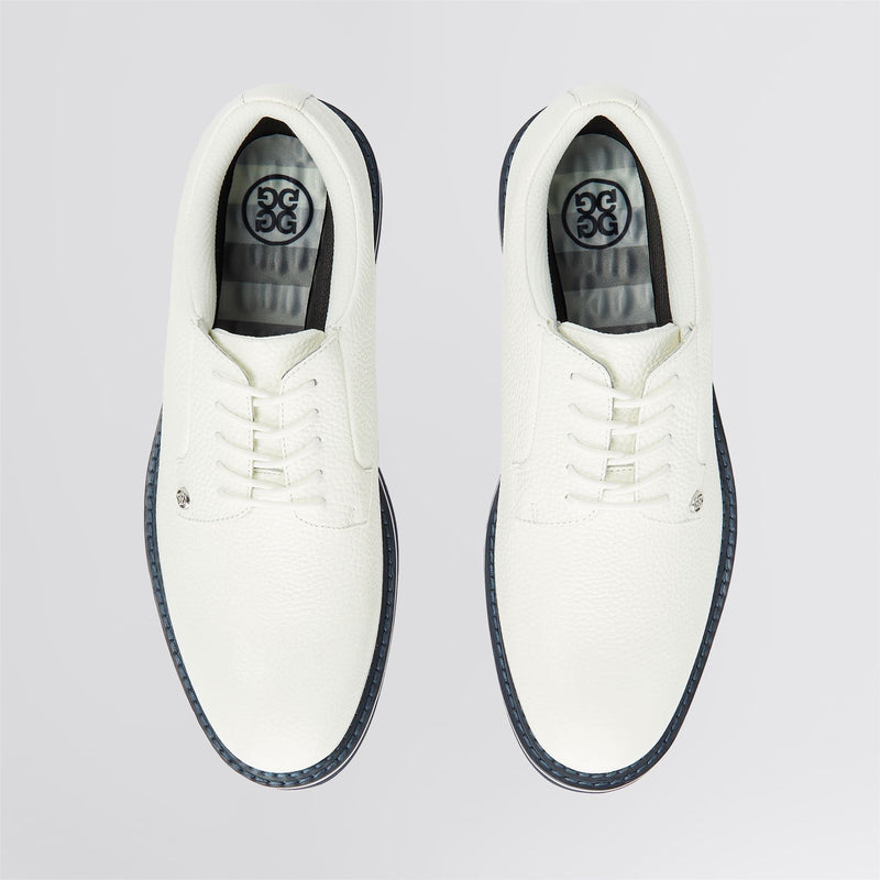 GALLIVANTER Full Grain Leather Golf Shoes Snow/Twilight