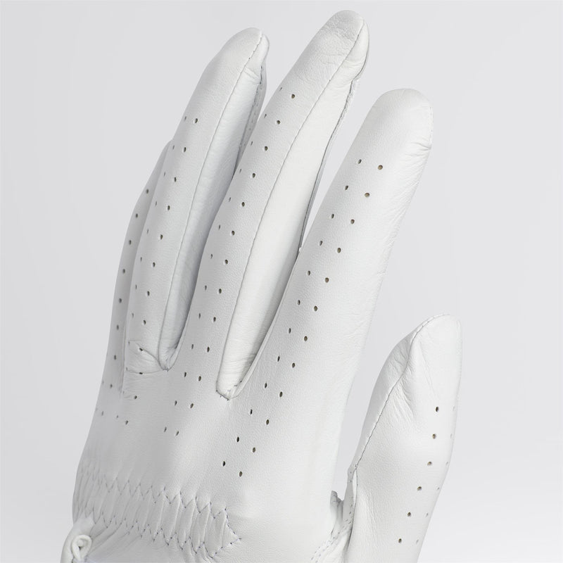 Pro Leather Left Hand Golf Glove White