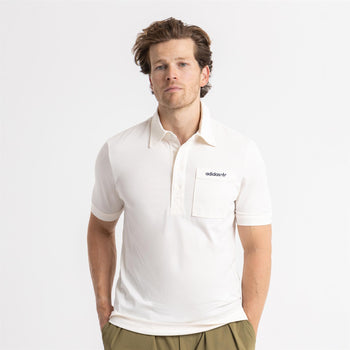 signature pocket polo（white）ゴルフウェア　白 signature pocket polo（white）ゴルフウェア 白