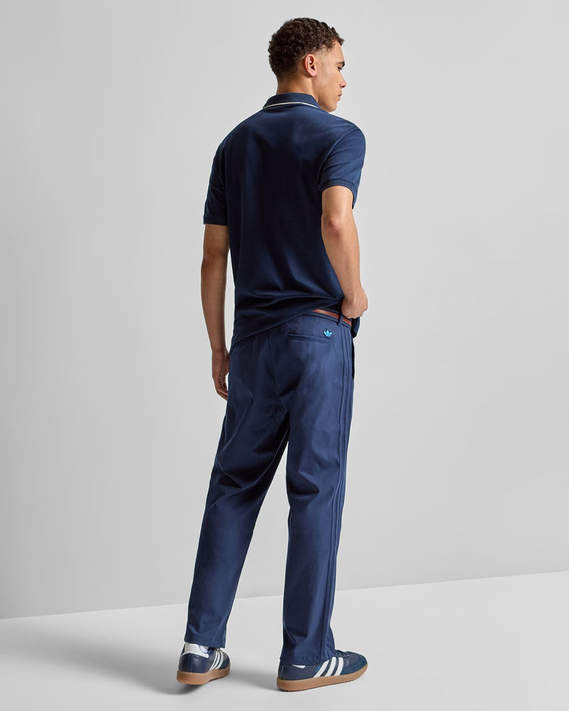 Originals Twistknit Trefoil Polo Night Indigo/Chalk White