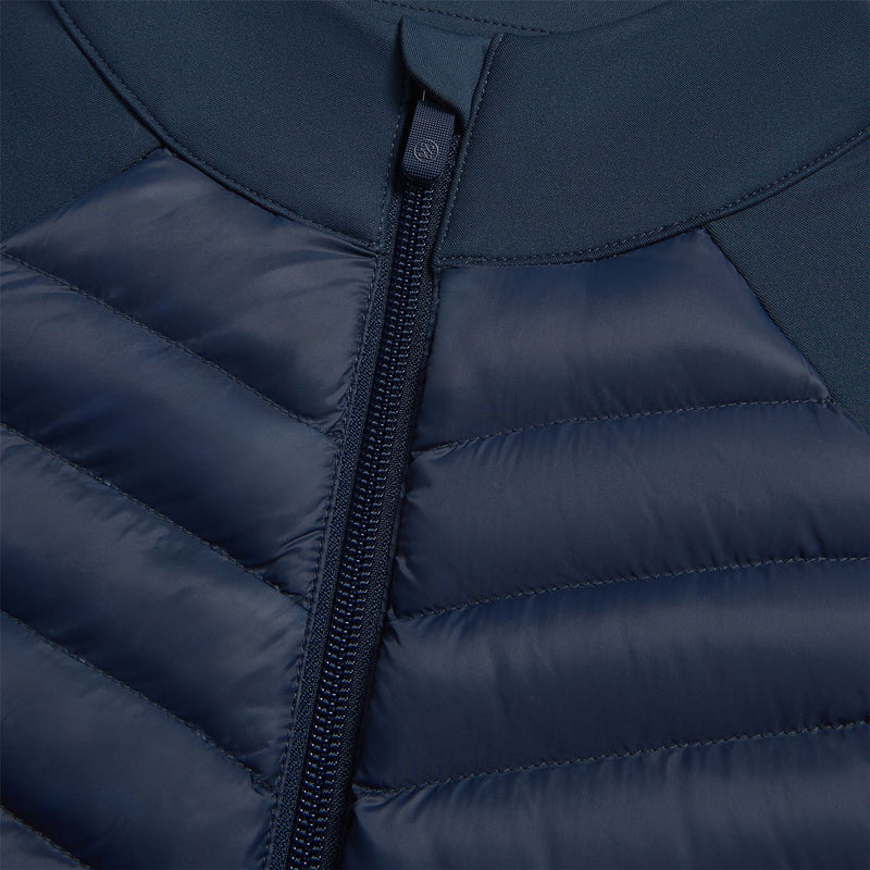 Quilted Nylon Interlock Hybrid Jacket Twilight