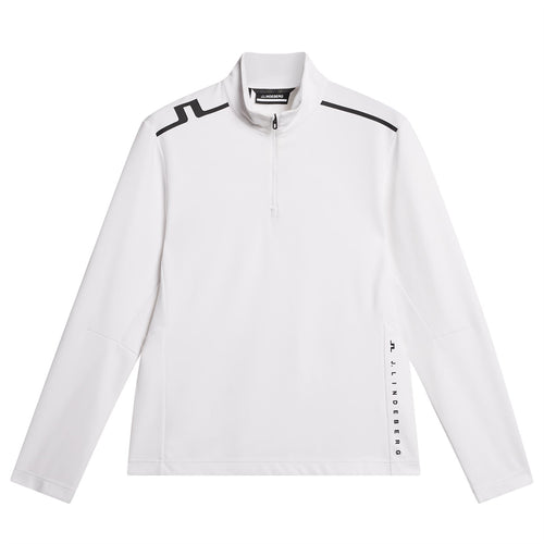 Leon Quarter Zip Mid Layer White - PS25