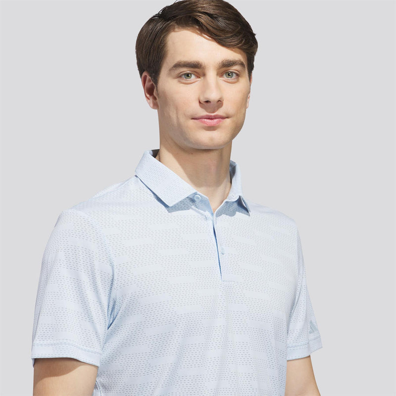 adidas Ultimate365 Jacquard Polo Shirt - polo collar and placket detail