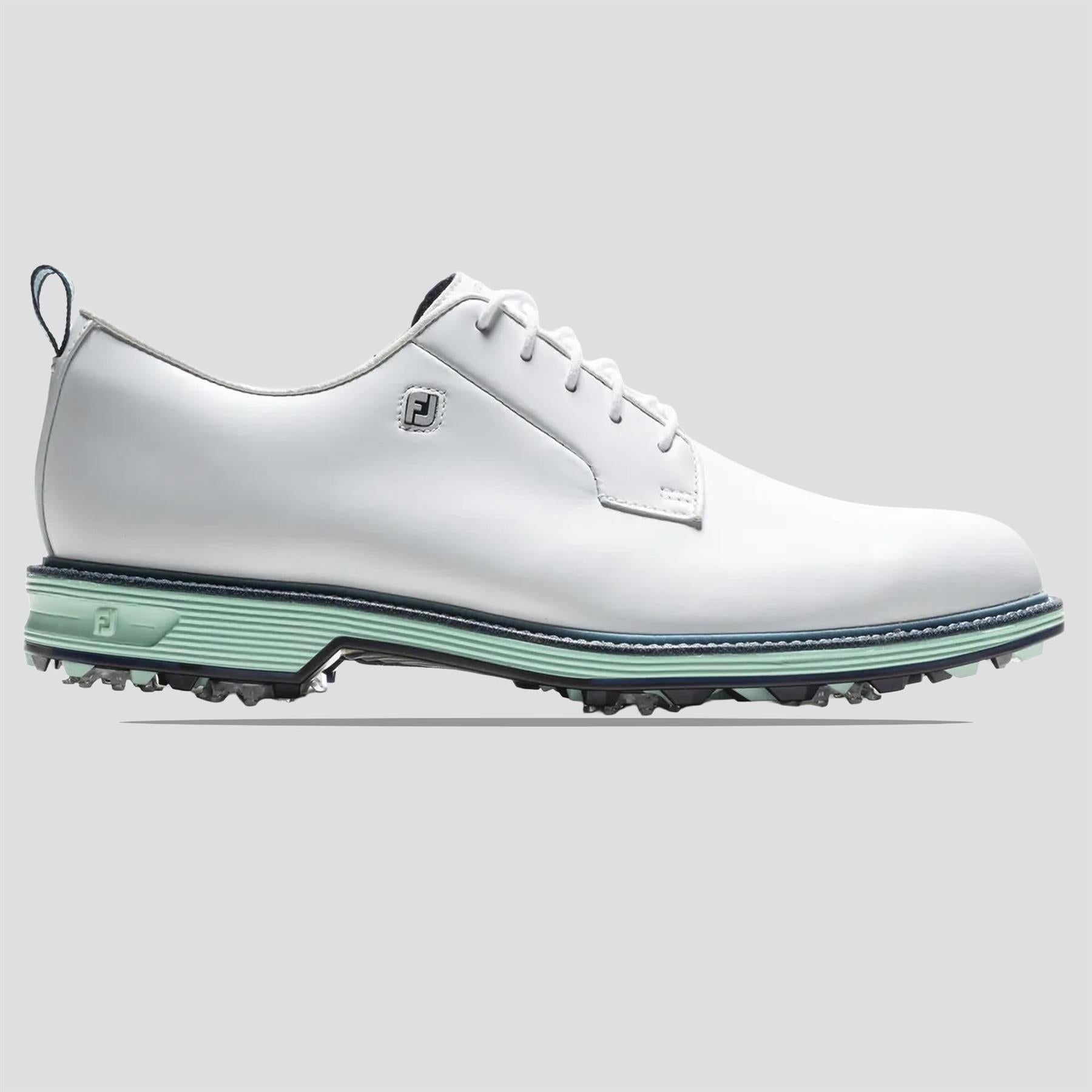Premier Series Field Spiked Golf Shoes White/Mint/Blue