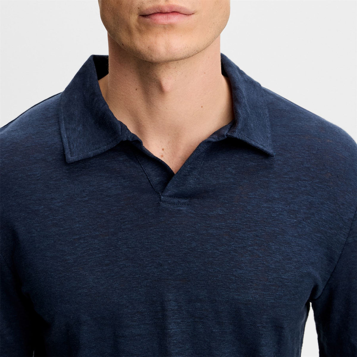 Roy Linen Polo JL Navy