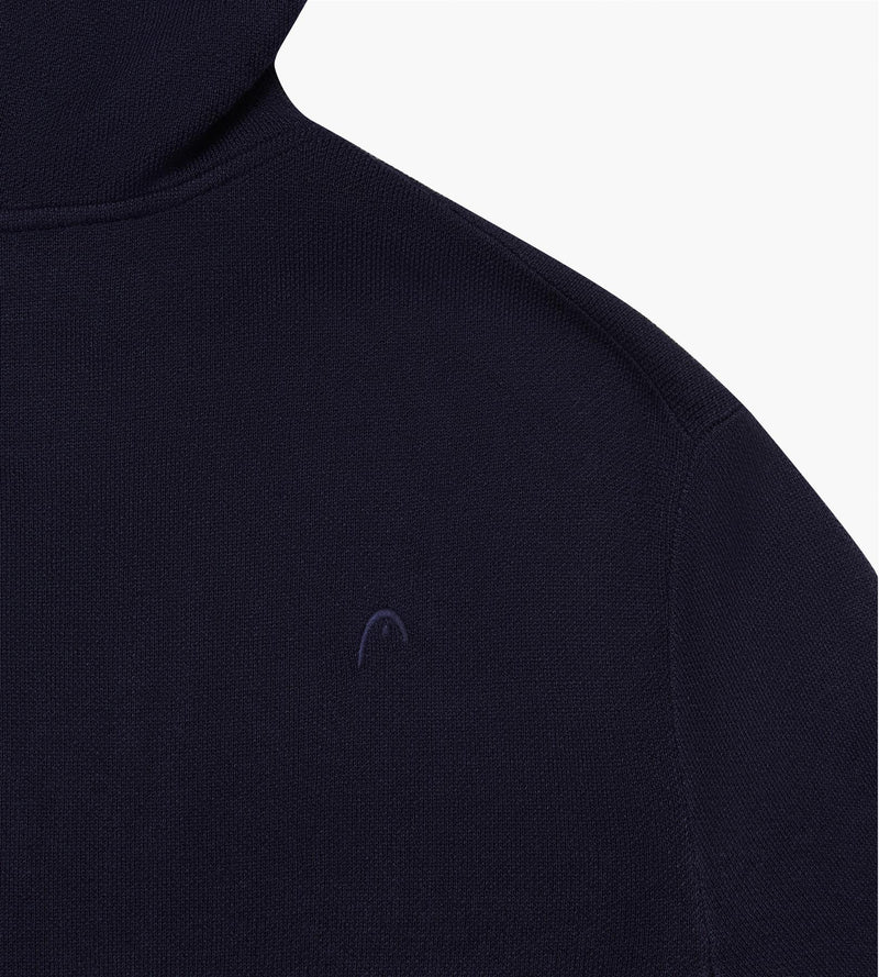 Knit Hoodie Deep Navy