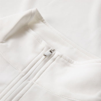 Evergreen Performance Quarter Zip White