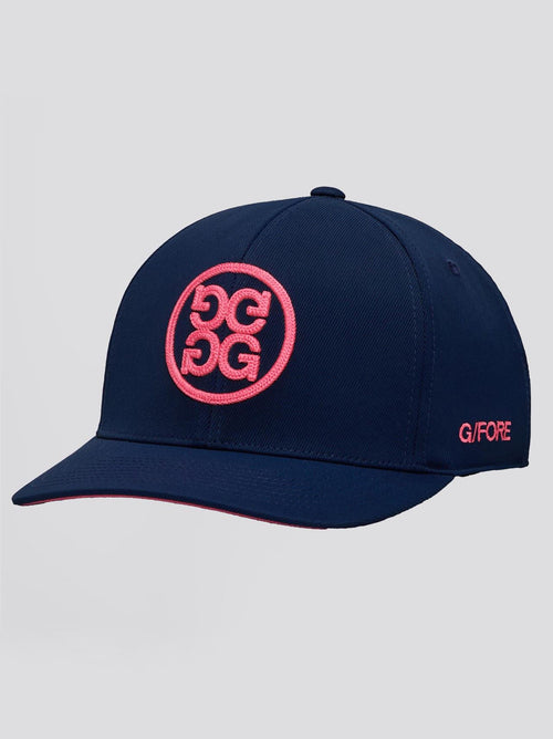 Circle G's Chainstitch 110 Cotton Twill Snapback Twilight/Knockout Pink