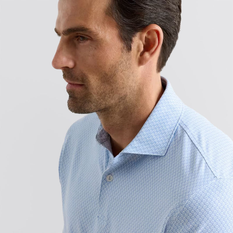Mayfield Performance Jersey Polo Iris Mist