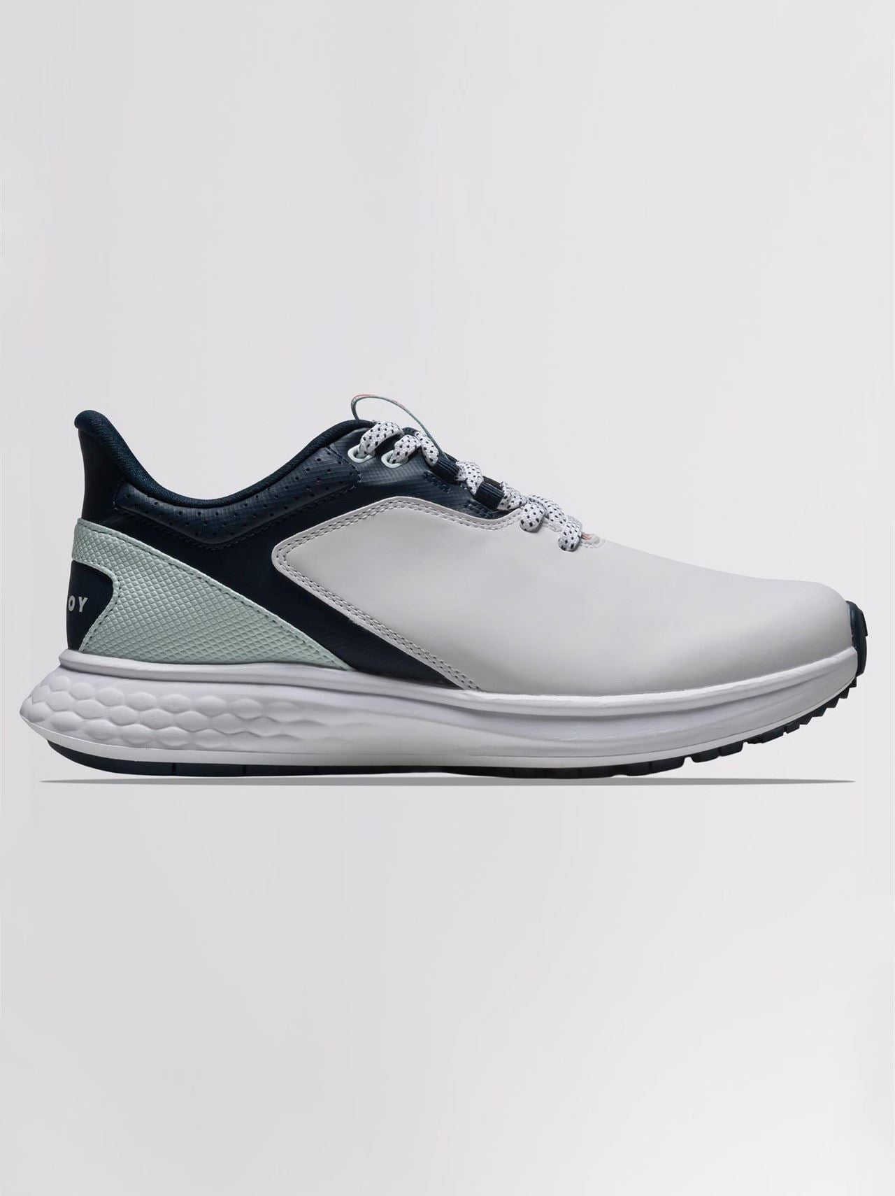 FJ Pulse Spikeless Golf Shoes White/Navy/Blue