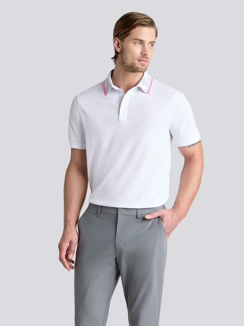 G/FORE x TRENDYGOLF GOLF Camo Collar Performance Pique Polo Snow