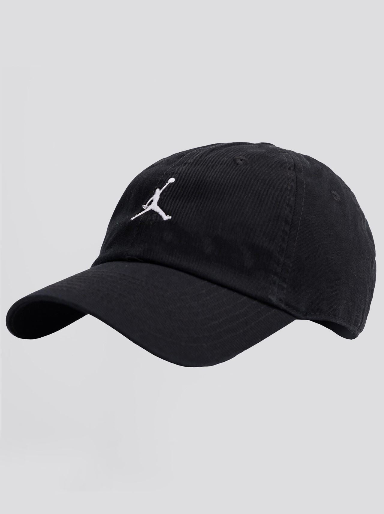 Jordan Club Unstructured Curved-Bill Hat Black/White