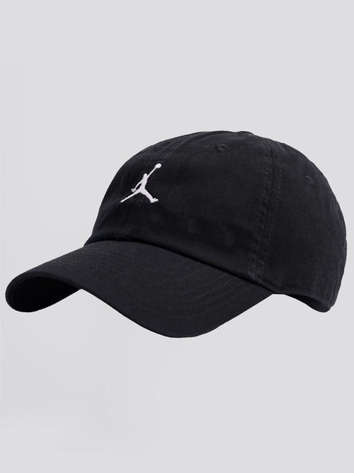 Jordan Club Unstructured Curved-Bill Hat Black/White