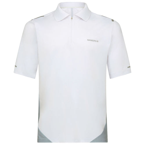 Frontier Quarter Zip Polo White - 2024