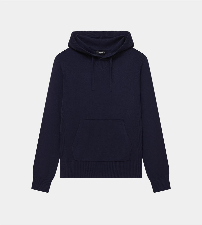 Knit Hoodie Deep Navy