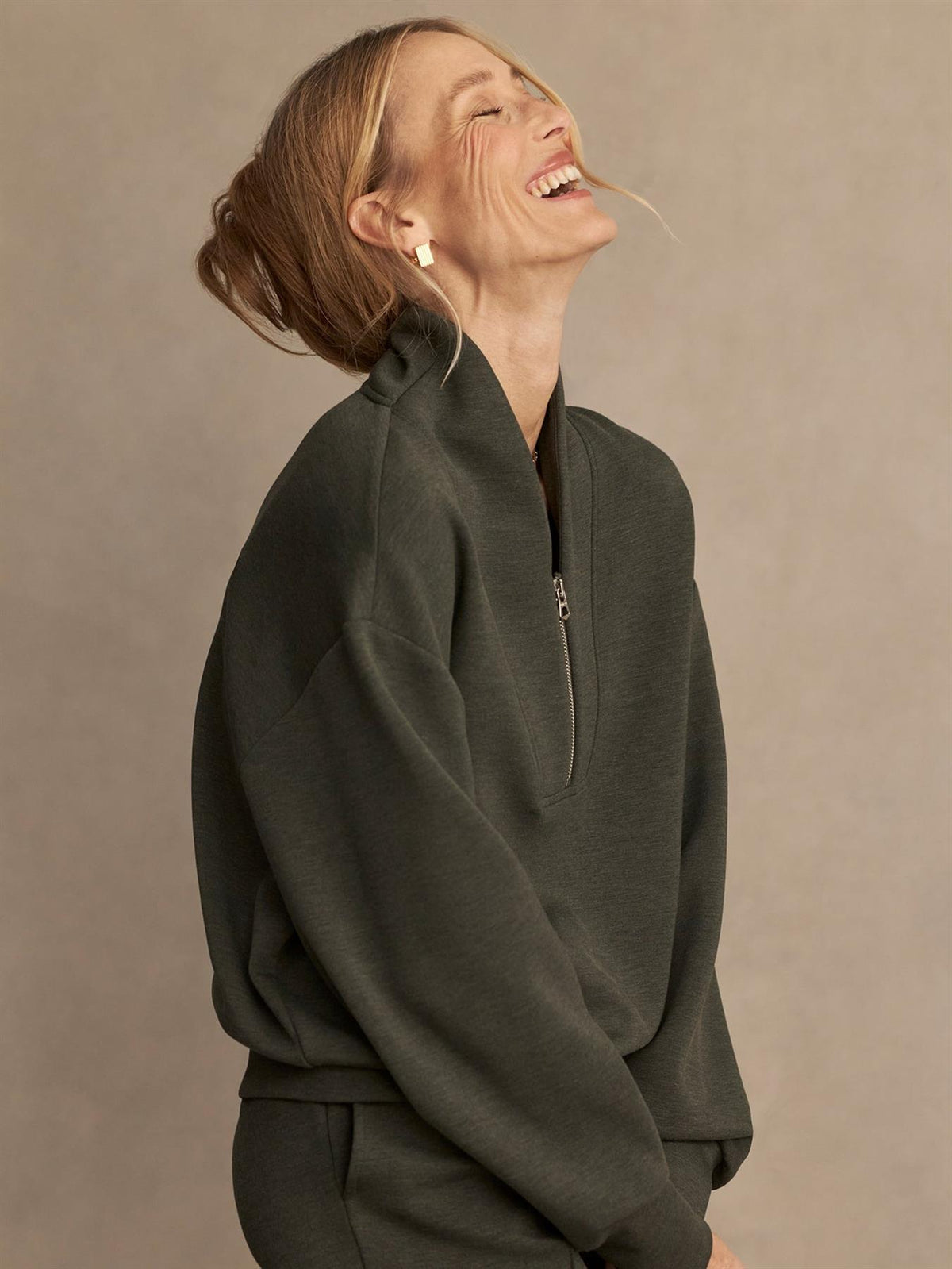 Davidson Sweat Olive Marl