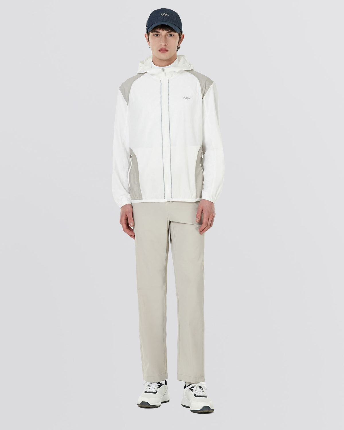 Victor Windbreaker Jacket White