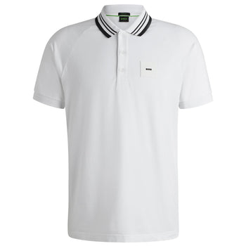 Paddy Rib Polo White