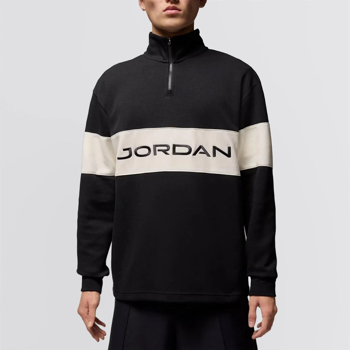 Jordan Dri-FIT Golf Half Zip Mid Layer Black/Sail/Dark Shadow