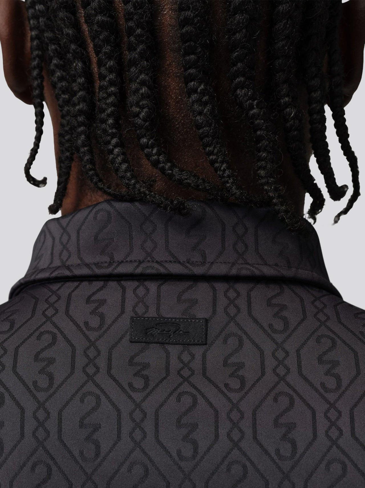 Golf Jacquard Polo Black