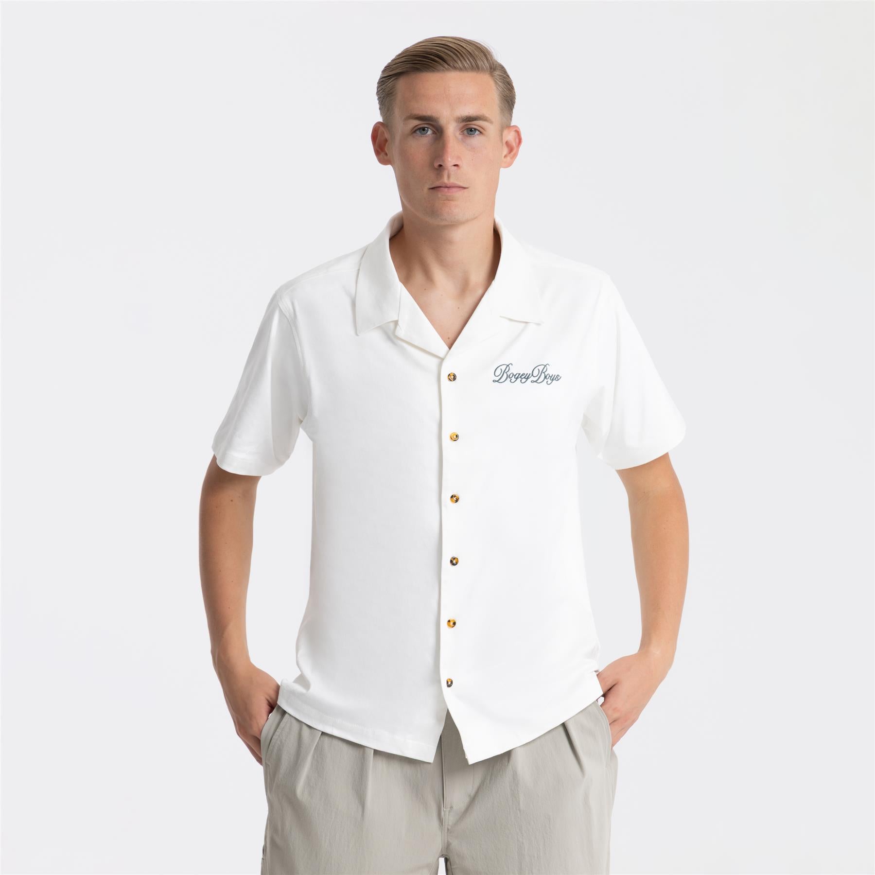 Micro Suede Button Up Shirt Almond Milk