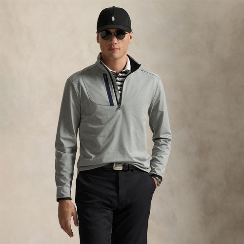 RLX Half Zip Stretch Jersey Mid Layer Andover Heather