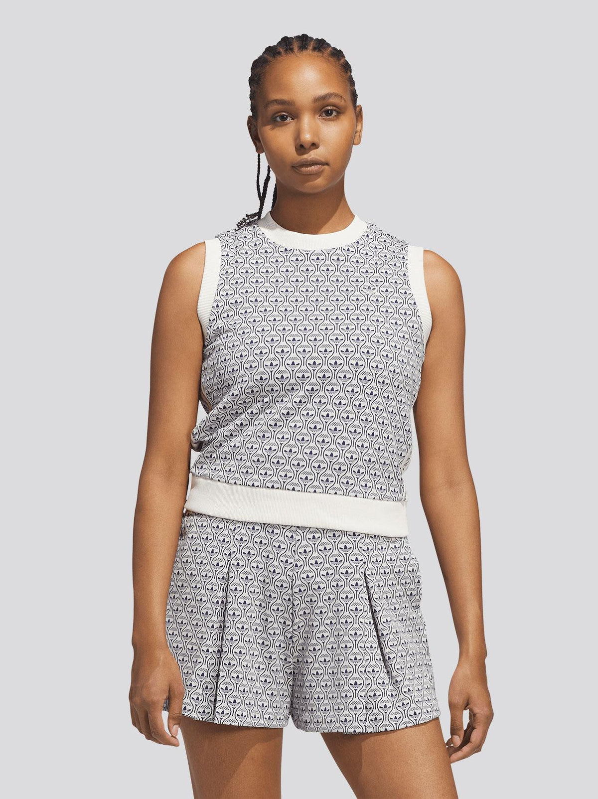 Originals All Over Vest Chalk White/Night Indigo