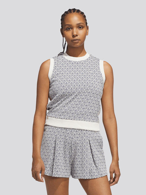 Originals All Over Vest Chalk White/Night Indigo