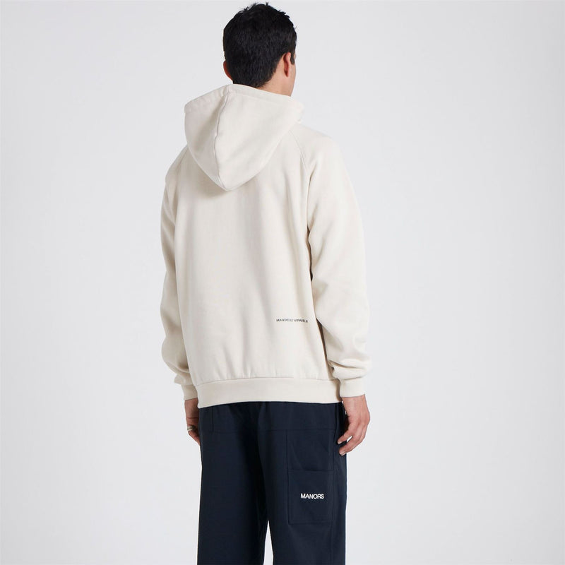 Organic Logo Hoodie Ivory