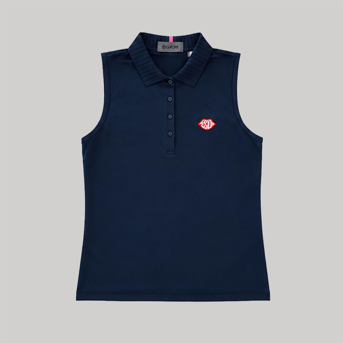 G/FORE x TRENDYGOLF Love Golf Pleated Collar Silky Tech Nylon SL Polo