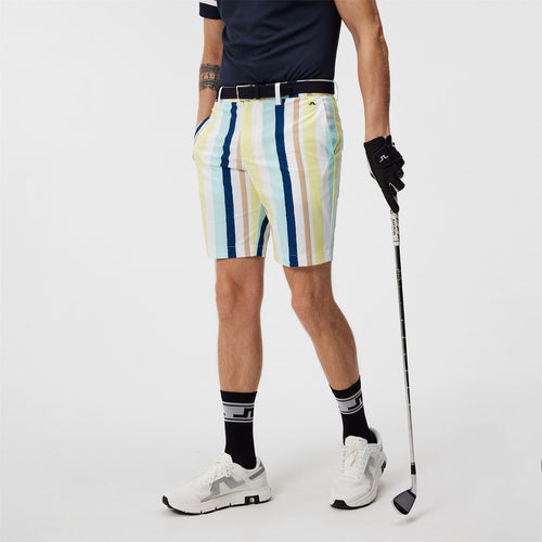 Tim High Vent Print Shorts Painted Stripe Wax Yellow