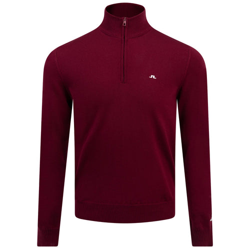 Kian Zipped Sweater Cabernet - AW24