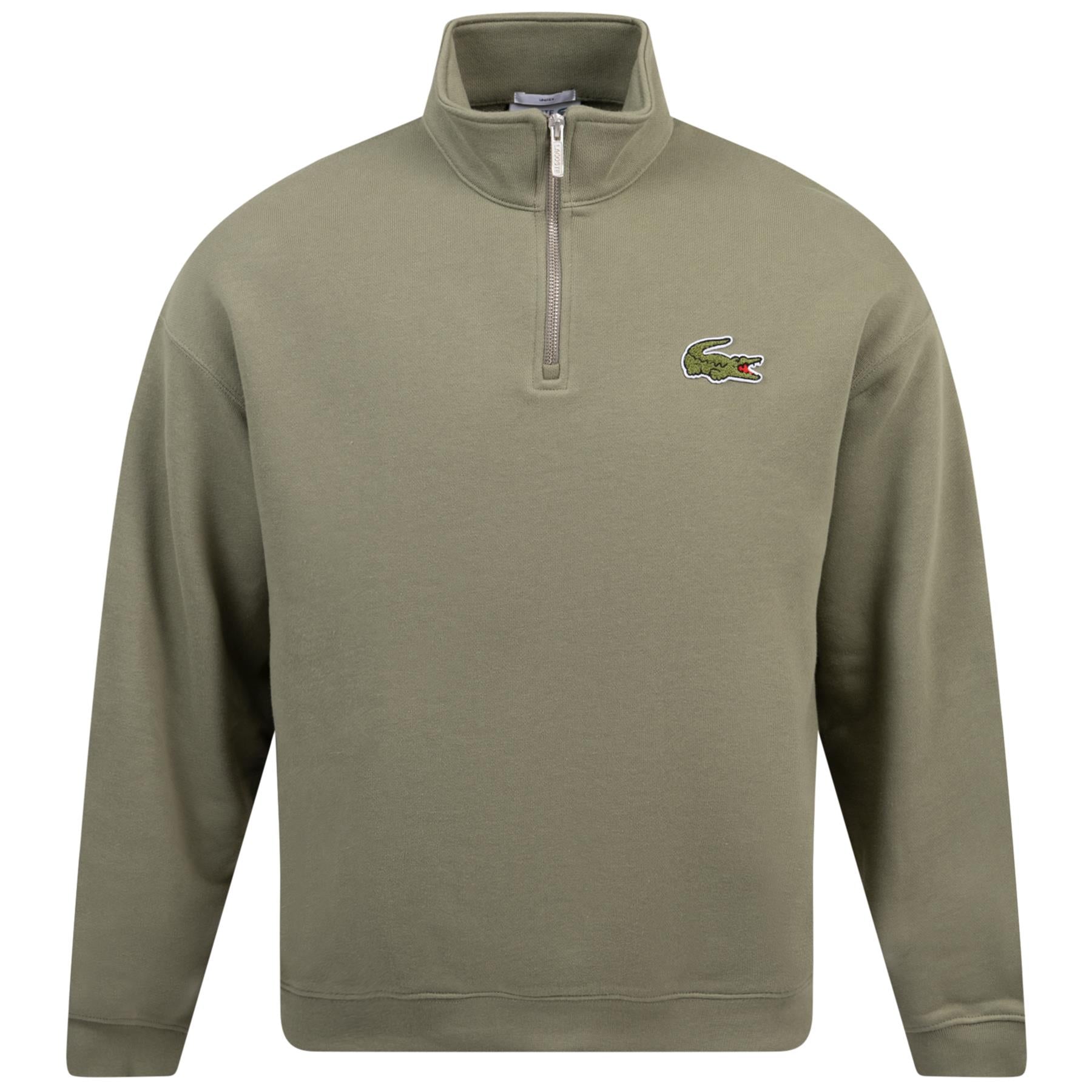 Lacoste Signature Croc QZ Cotton Mid Layer Green
