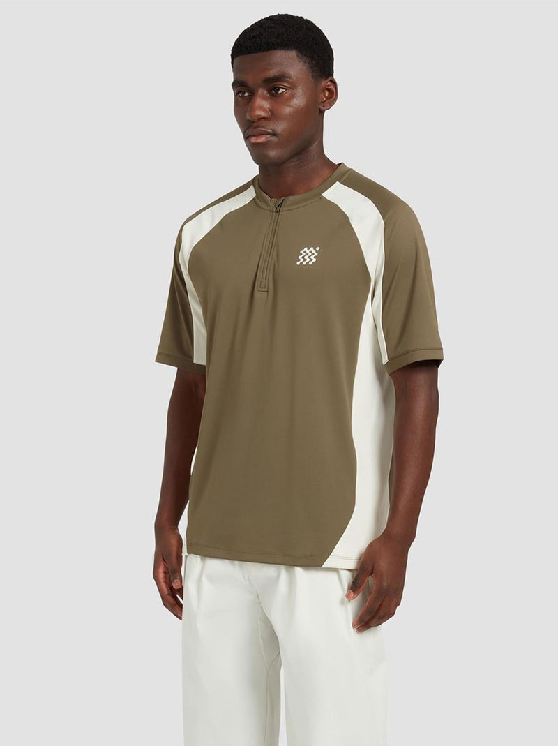 Tour Zip Polo Dark Olive