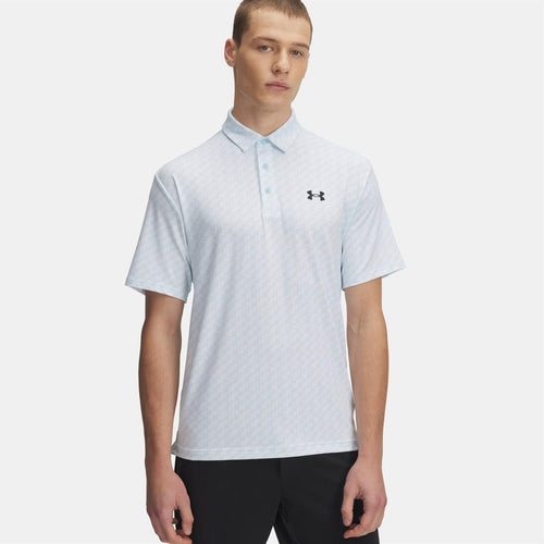 Playoff 3.0 Printed Polo Stream/White/Black - SS25