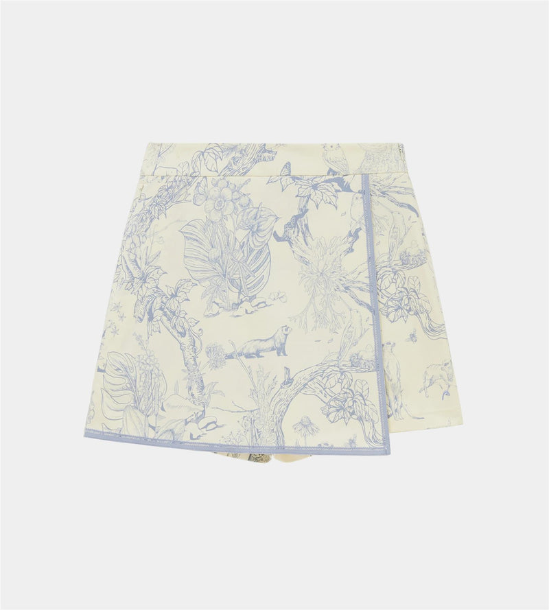 Signature Skort Cream/Blue/Forest