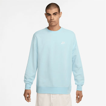 Golf Club Fleece Crewneck Sweatshirt Glacier Blue/White
