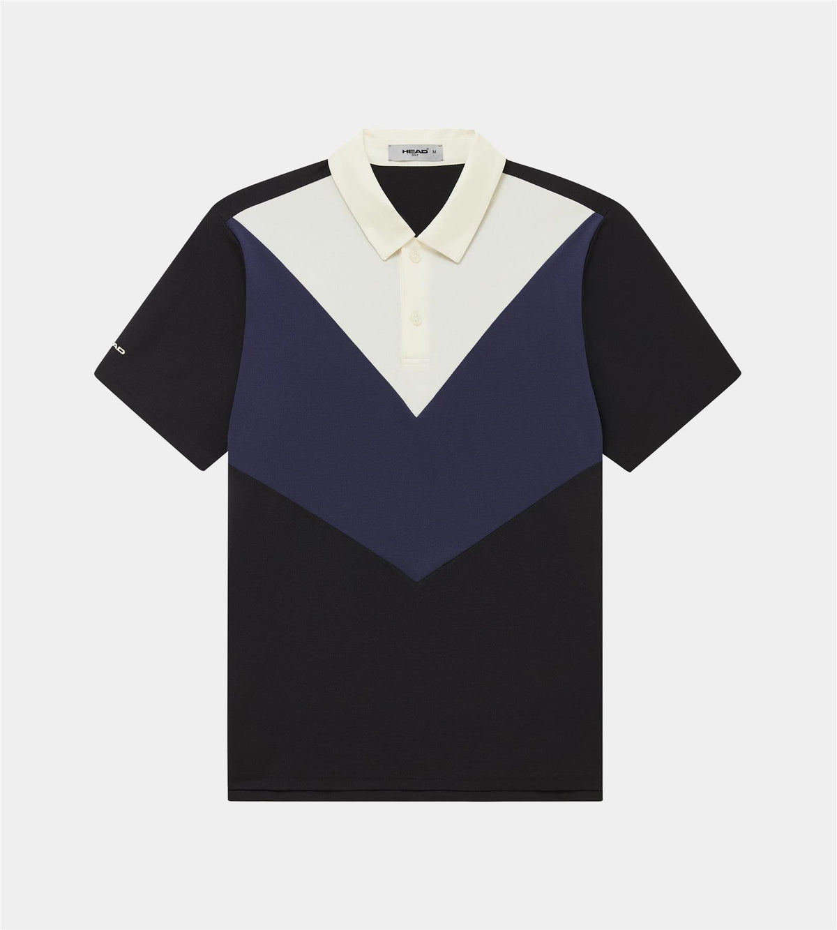 Color Block Polo White/Navy/Black