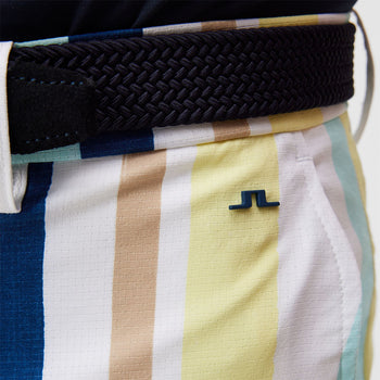 Tim High Vent Print Shorts Painted Stripe Wax Yellow