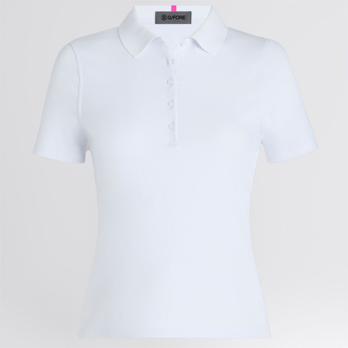 Ribbed Tech Nylon Polo Snow