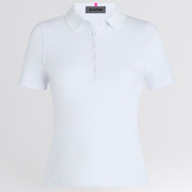Ribbed Tech Nylon Polo Snow