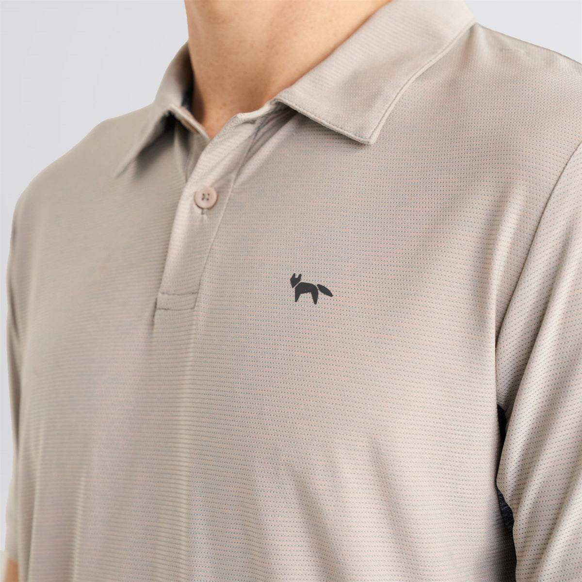 Panelled Polo Beige