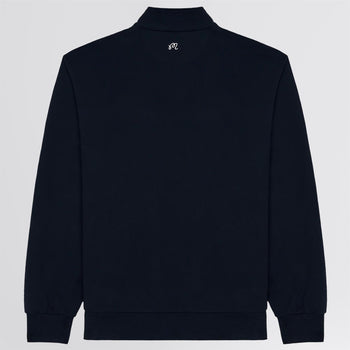 Malbon Golf University Double Zip Mid Layer Navy | TRENDYGOLF UK